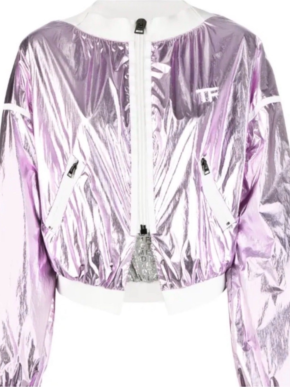 Tom Ford Metallic Lavender Bomber Jacket - Unbranded